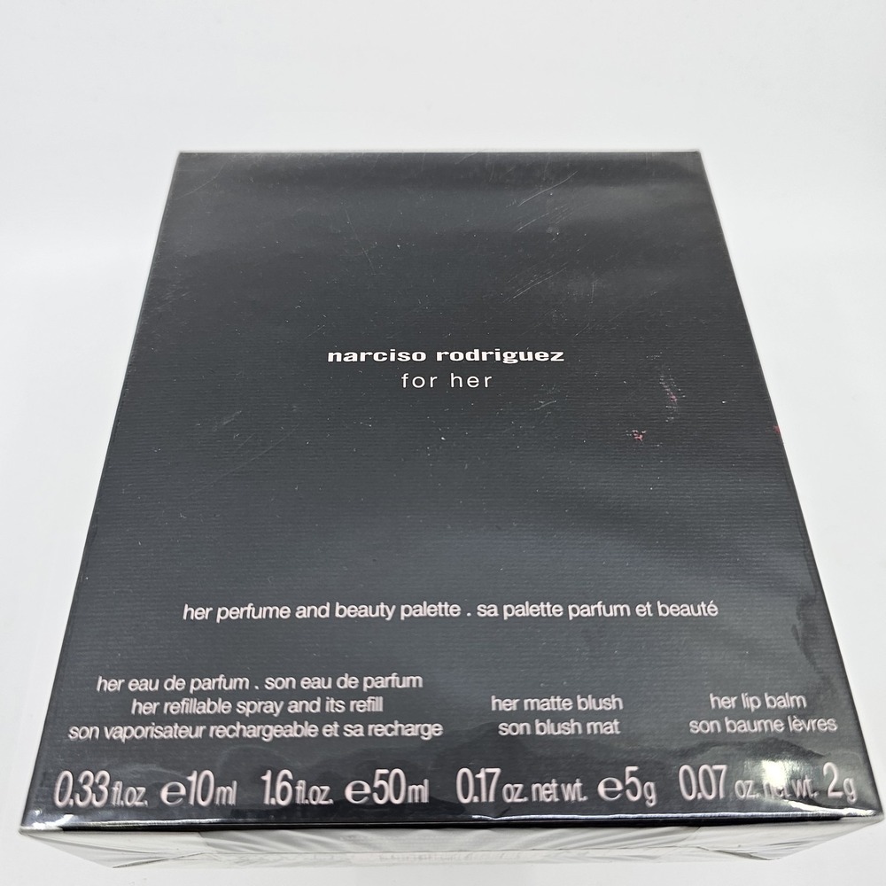 Narciso Rodriguez For Her Perfume and Beauty Palette sealed box